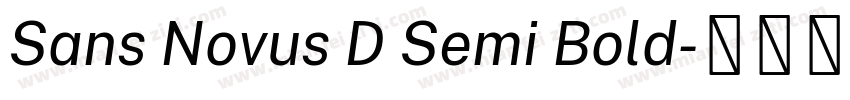 Sans Novus D Semi Bold字体转换